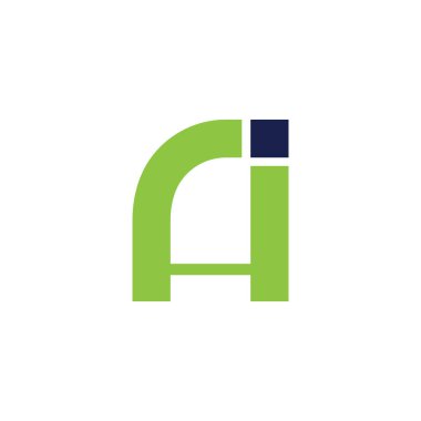 Initial letter ah or ha logo design template