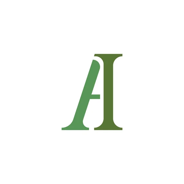 Lettre initiale ah ou ha modèle de conception de logo — Image vectorielle