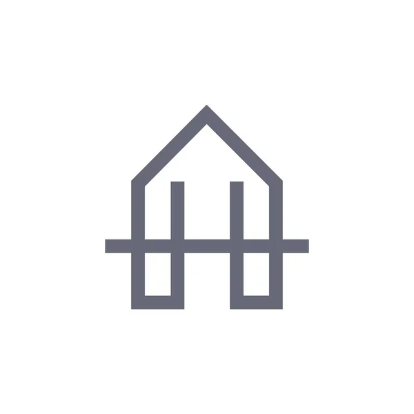 Initial letter ah or ha logo design template — Stock vektor