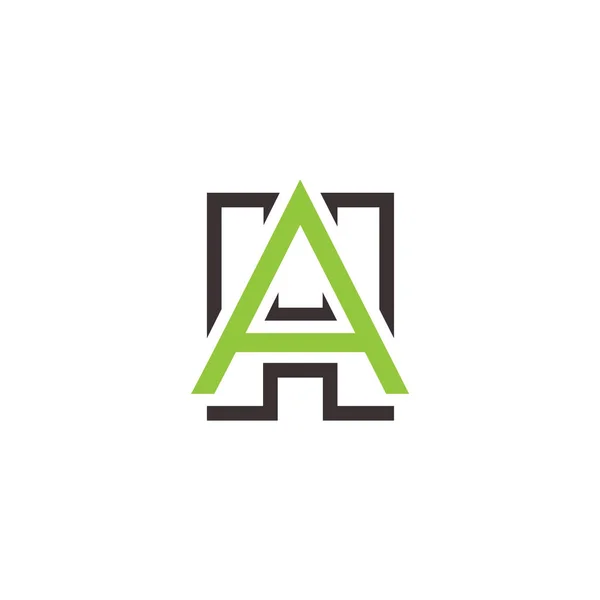 Initiële letter ah of ha logo ontwerp template — Stockvector