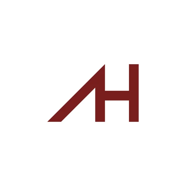 Начальная буква ах или га шаблон логотипа — стоковый вектор