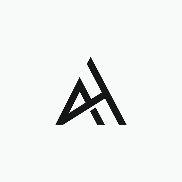 Initiële letter ah of ha logo ontwerp template — Stockvector