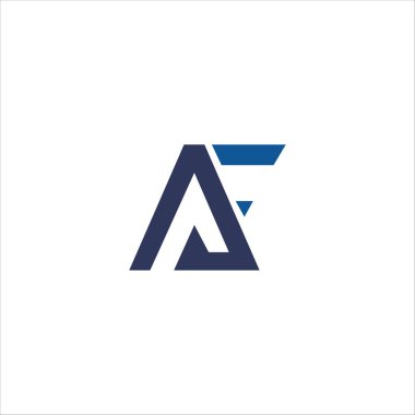 İlk harf af veya fa logo vektör şablonu