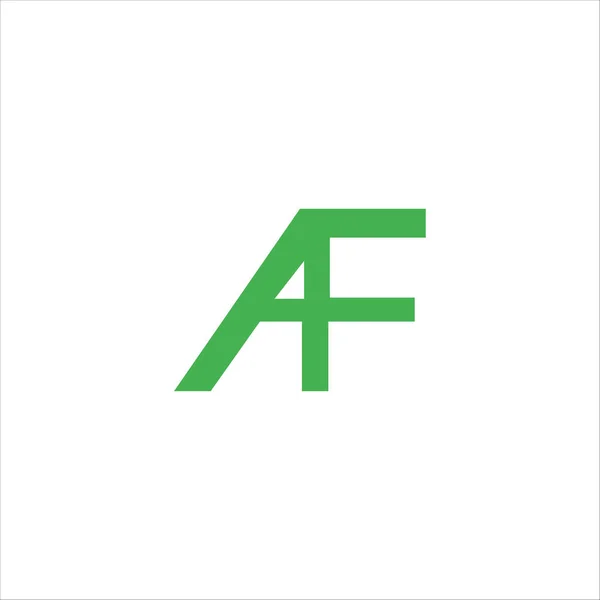 Initial letter af or fa logo vector template — Stock Vector