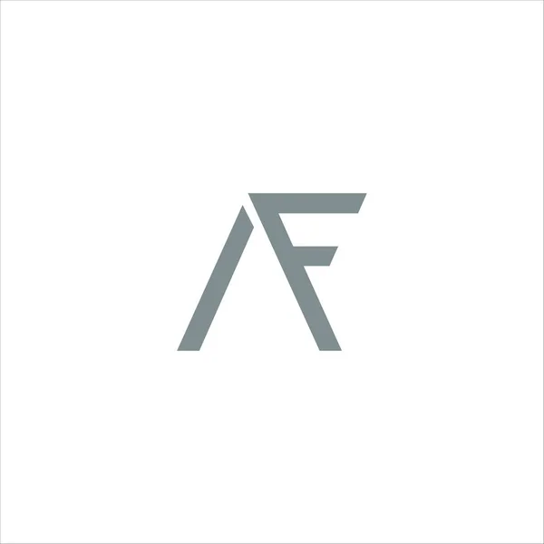 頭文字のafまたはfaのロゴベクトルテンプレート — ストックベクタ