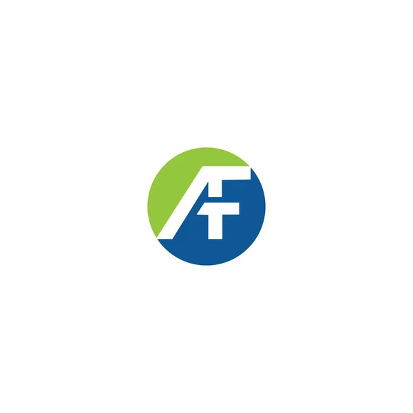 Начальный векторный шаблон логотипа af или fa — стоковый вектор