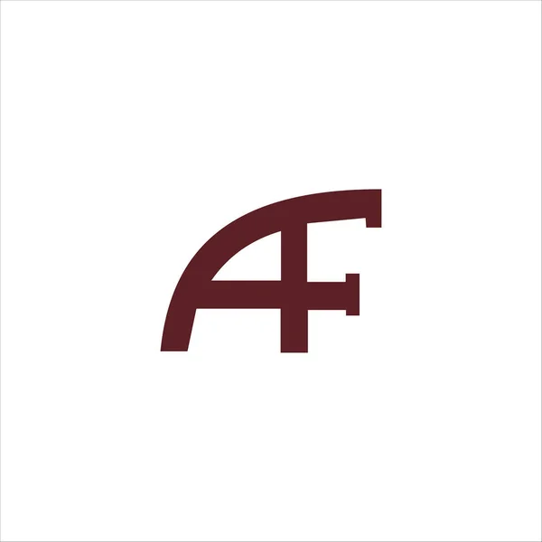 Initial letter af or fa logo vector template — Stock Vector