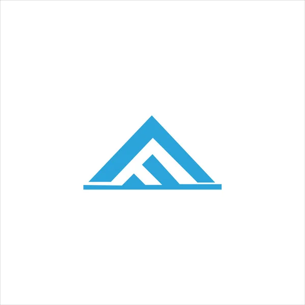 İlk harf af veya fa logo vektör şablonu — Stok Vektör