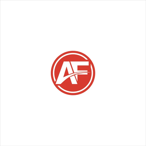 Initial letter af or fa logo vector template — Stock Vector