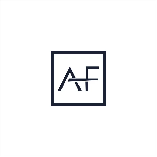 Initial letter af or fa logo vector template — Stock Vector