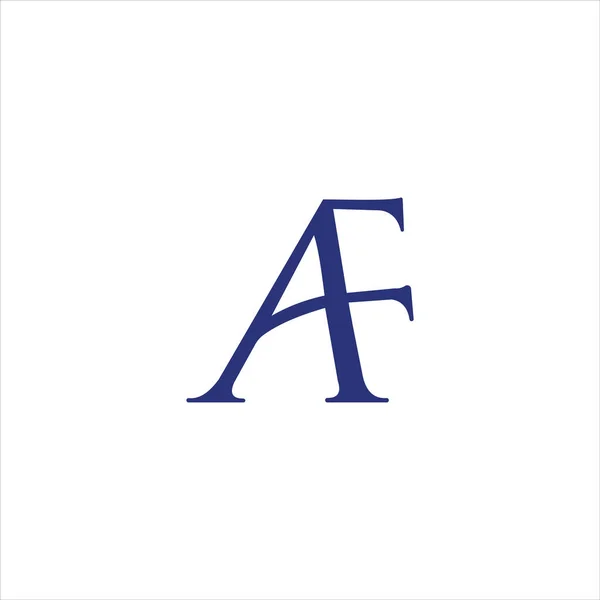 Initial letter af or fa logo vector template — Stock Vector