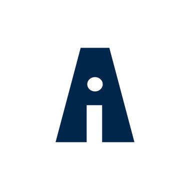 Initial letter ai or ia logo vector design template