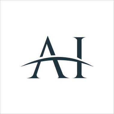 Initial letter ai or ia logo vector design template