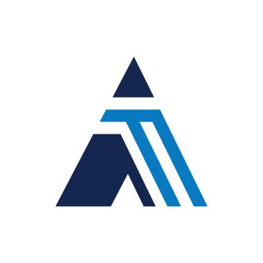 Initial letter ai or ia logo vector design template