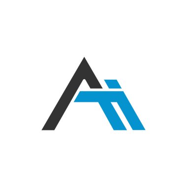 Initial letter ai or ia logo vector design template