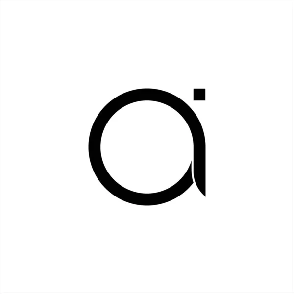 Initial letter ai or ia logo vector design template — 스톡 벡터