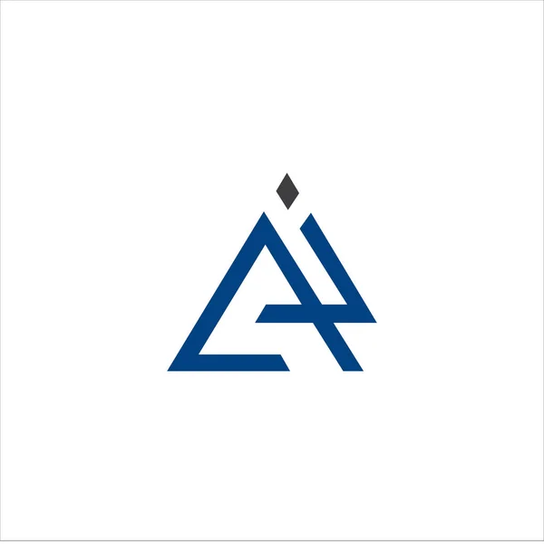 Initial letter ai or ia logo vector design template — Stok Vektör