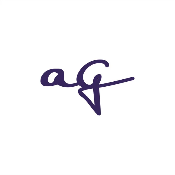 Initial letter ag or ga logo design template — Διανυσματικό Αρχείο