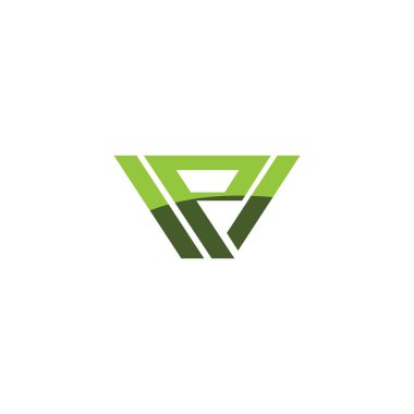 ilk harf wp veya pw logo vektör tasarımı