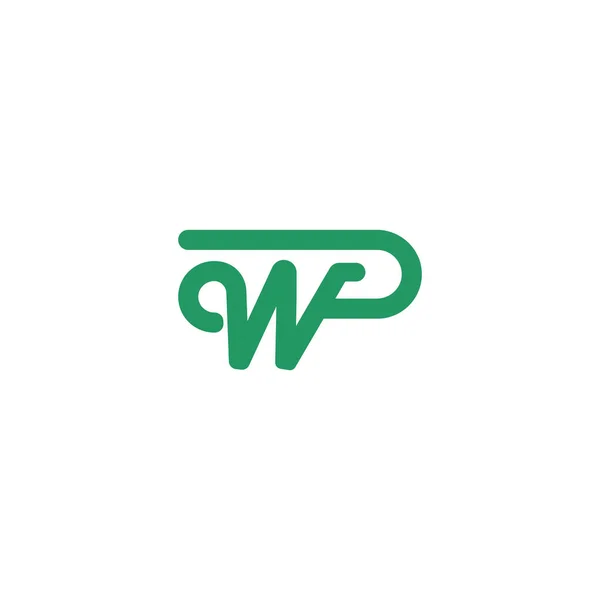 Letra Inicial Design Vetor Logotipo —  Vetores de Stock