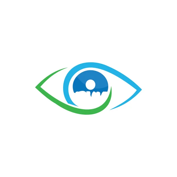 Occhio Creativo Concetto Logo Design Template — Vettoriale Stock