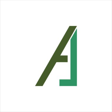 İlk harf aj veya ja logo vektör tasarım şablonu