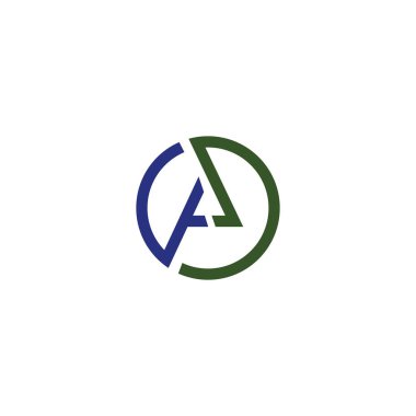 İlk harf aj veya ja logo vektör tasarım şablonu