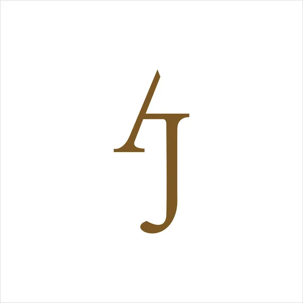初期文字JまたはJaロゴベクトルデザインテンプレート — ストックベクタ