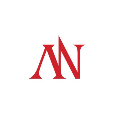  İlk harf bir ya da na logo vektör tasarım şablonu