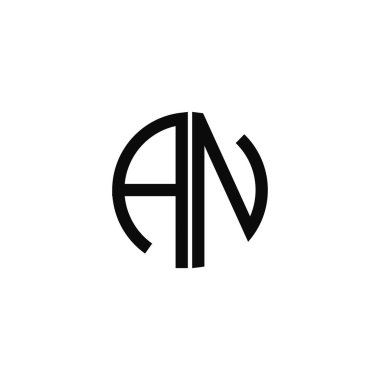  İlk harf bir ya da na logo vektör tasarım şablonu