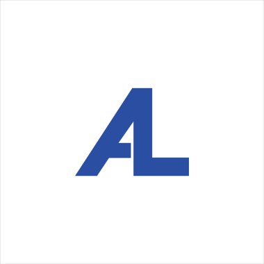 İlk harf al veya la logo vektör tasarım şablonları