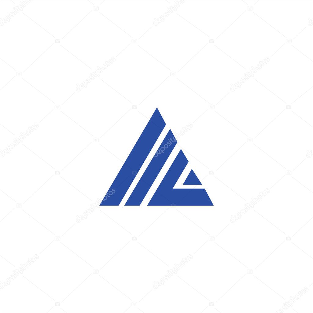 Initial letter al or la logo vector design templates