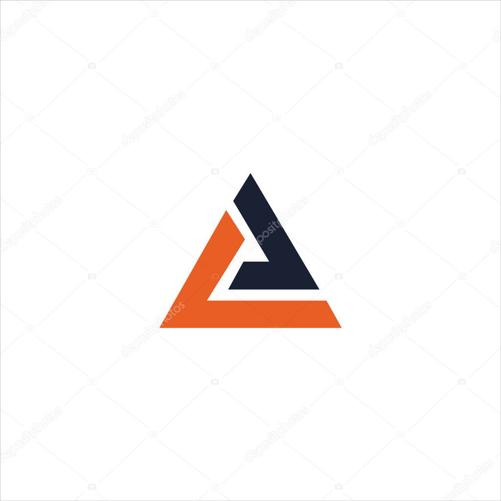 Initial letter al or la logo vector design template