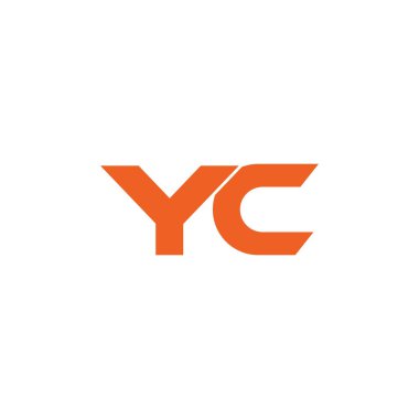 Başlangıç harfi yc logosu veya cy logo vektör tasarım şablonu