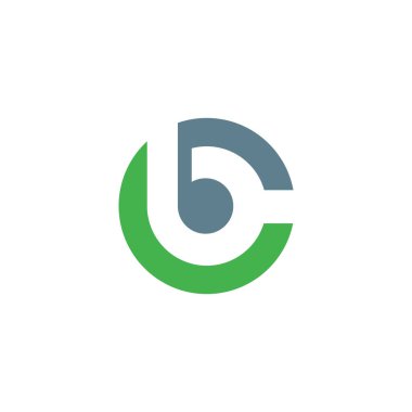 Başlangıç harfi bc logosu veya cb logo vektör tasarım şablonu