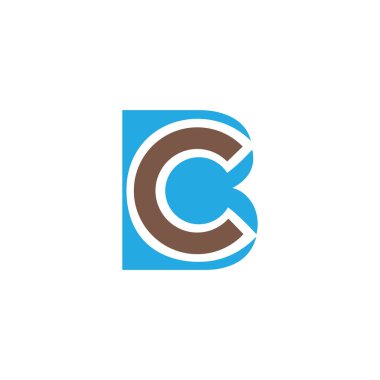 Başlangıç harfi bc logosu veya cb logo vektör tasarım şablonu