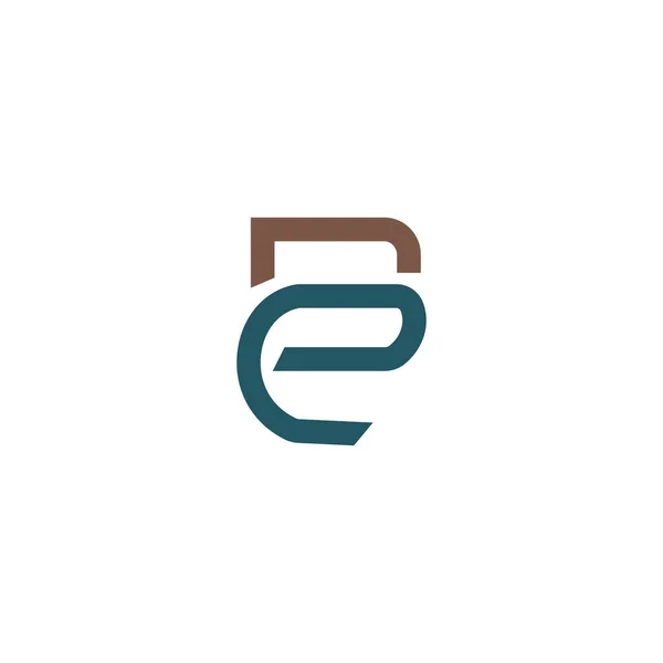 Początkowa Litera Logo Lub Wzór Wektora Logo — Wektor stockowy