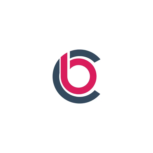 Başlangıç harfi bc logosu veya cb logo vektör tasarım şablonu