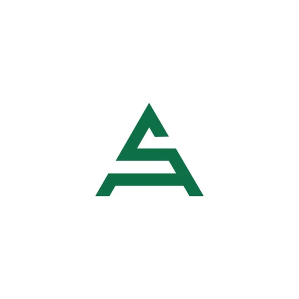 Initiële Letter Als Logo Vector Ontwerp Template — Stockvector