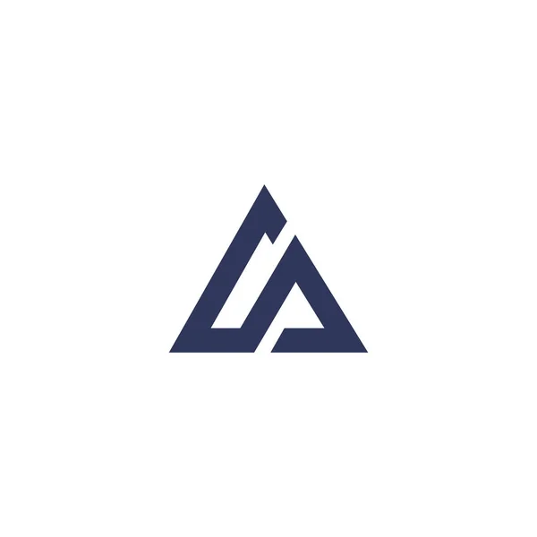 Logo Logo Vektör Tasarım Şablonu Olarak Ilk Harf — Stok Vektör