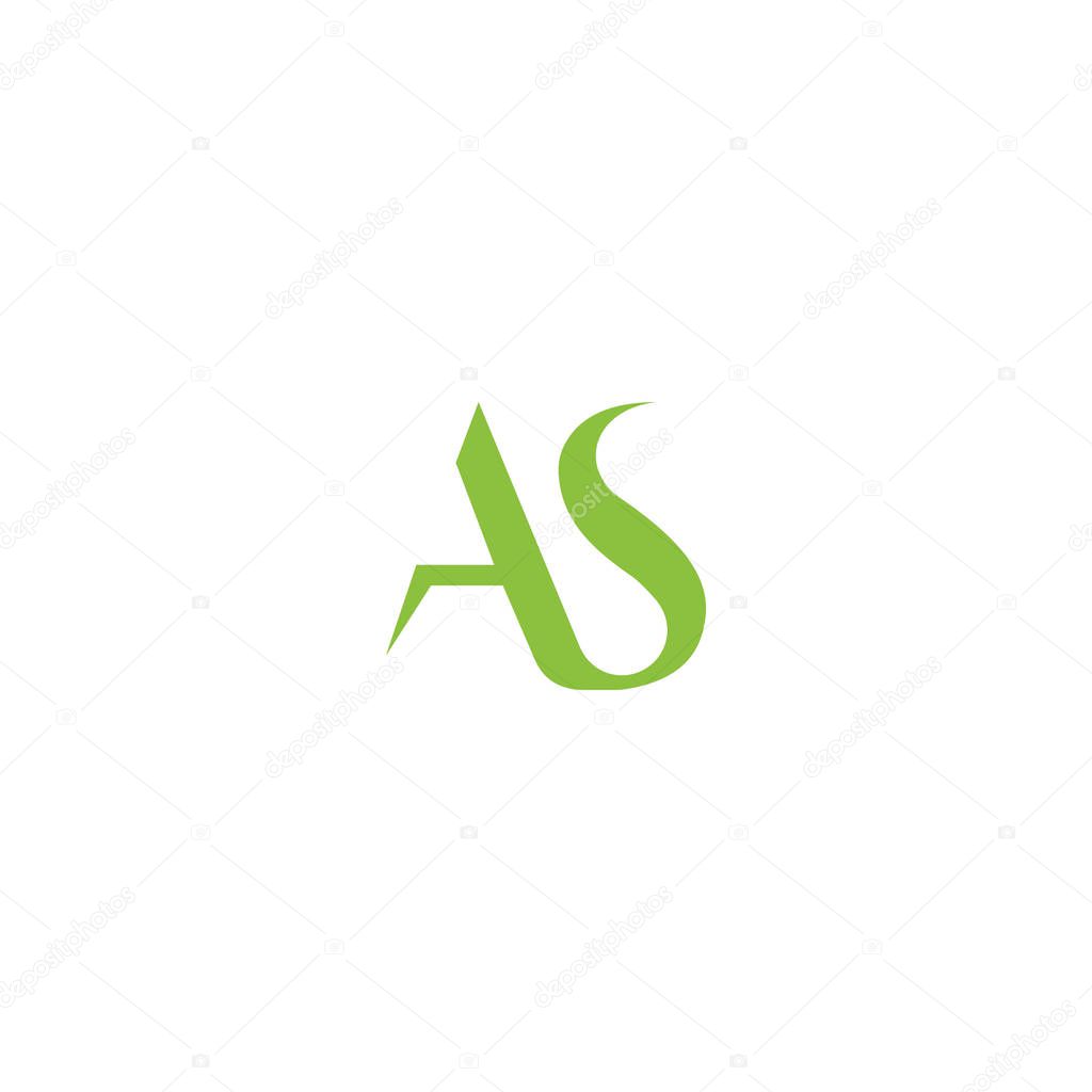 Initial Letter As Logo Or Sa Logo Vector Design Template Larastock