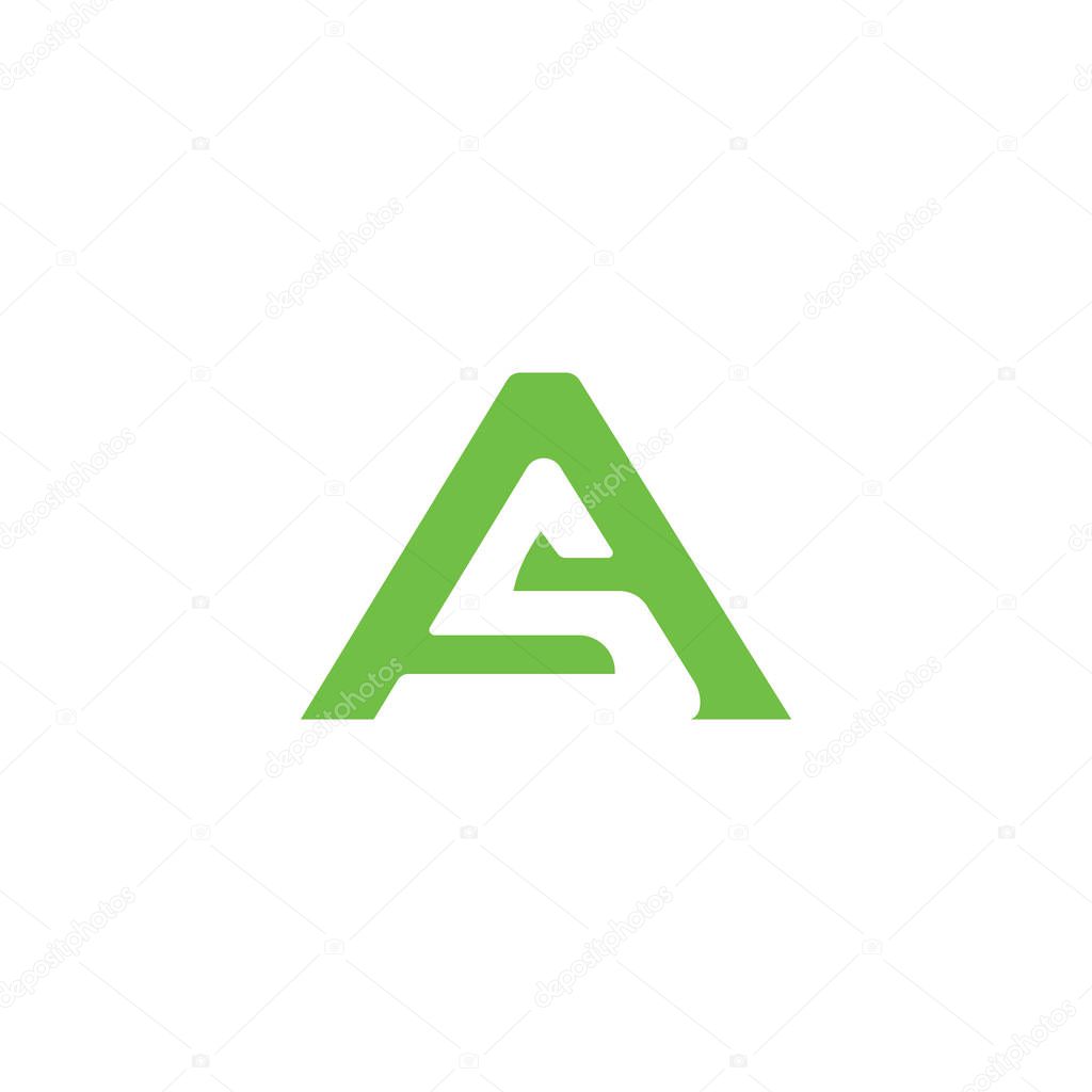 Initial letter as  logo or sa logo vector design template