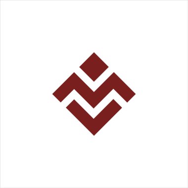 İlk harf mv logosu veya vm logo vektör tasarım şablonu
