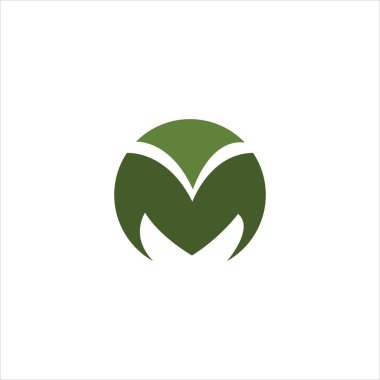 İlk harf mv logosu veya vm logo vektör tasarım şablonu