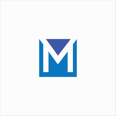 İlk harf mv logosu veya vm logo vektör tasarım şablonu
