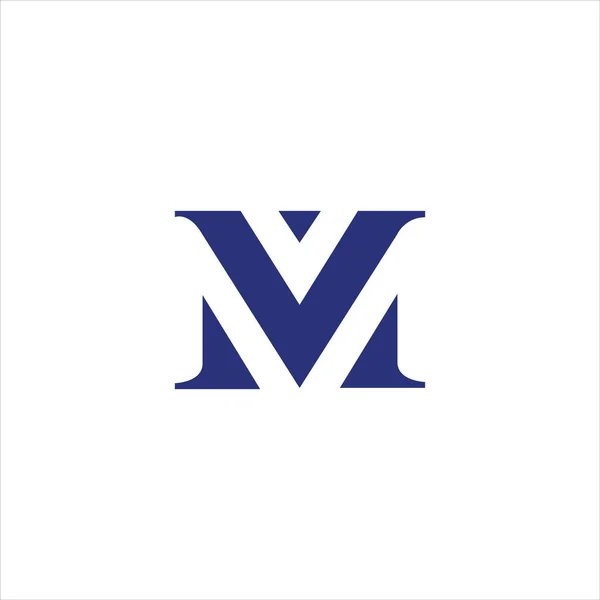 İlk harf mv logosu veya vm logo vektör tasarım şablonu
