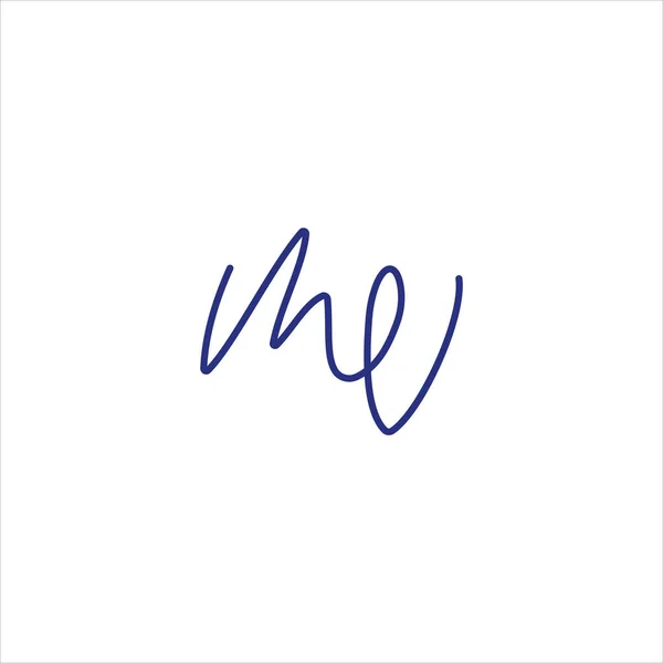 頭文字のMvロゴまたはVmロゴベクトルデザインテンプレート — ストックベクタ