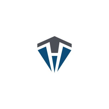 İlk harf wt logo veya tw logo vektör tasarım şablonu