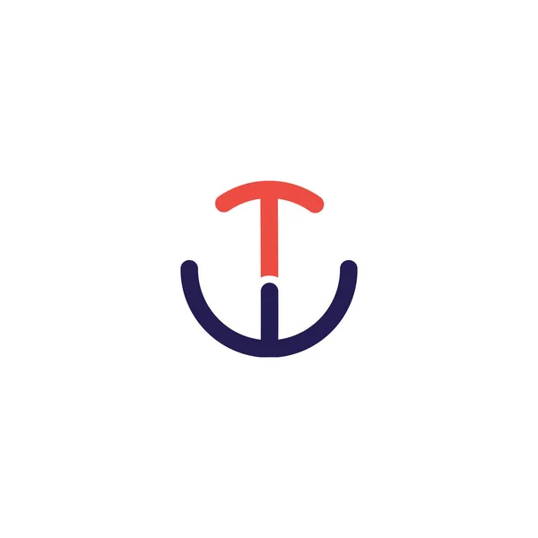 Початкова Літера Логотип Або Два Логотипи Векторний Шаблон Дизайну — стоковий вектор