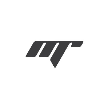 İlk harf Bay Logo veya rm vektör tasarım şablonu